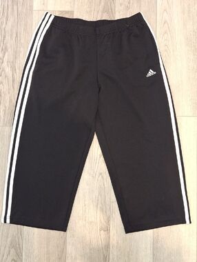 Nwot, Y2K, adidas Black Jogger Pants with White Side Stripes